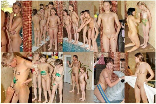 A photo series nudists in a sauna A photo series nudists in a sauna