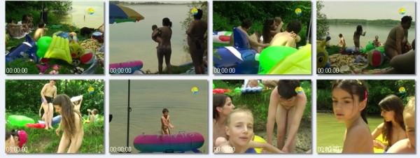 Family nudism on the lake Family nudism on the lake