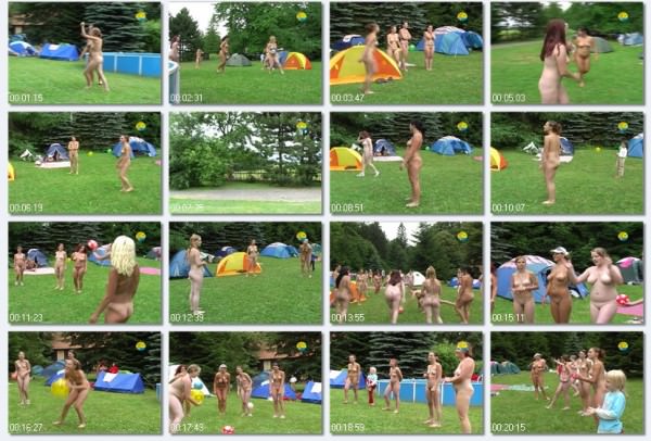 Family naturism - Playing With a Ball Family naturism - Playing With a Ball