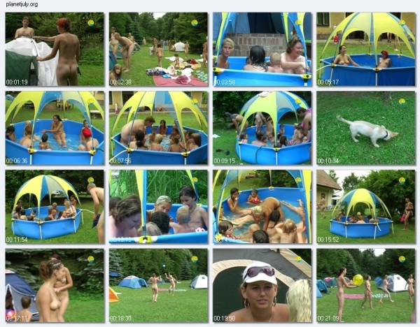 Family naturism - Playing With a Ball Family naturism - Playing With a Ball