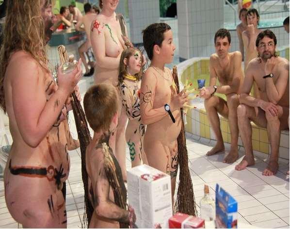 Nudists celebrate Halloween Nudists celebrate Halloween