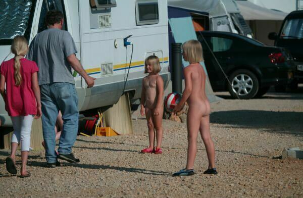 Family nudism in the cottage city Family nudism in the cottage city