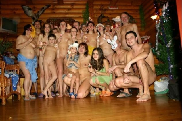 Nudists celebrate new year Nudists celebrate new year