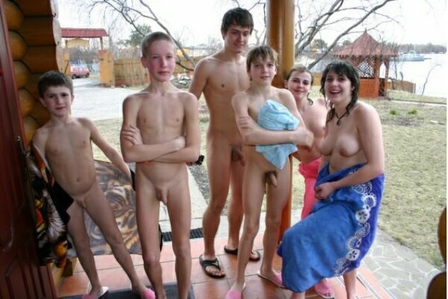 Nudism in an autumn season Nudism in an autumn season