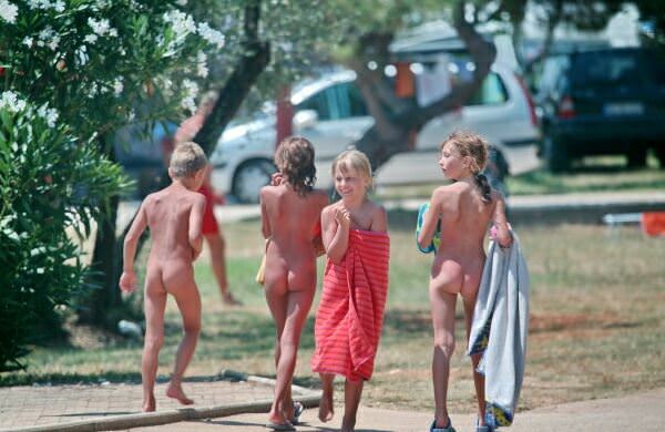 Camp of nudists - premium photo Camp of nudists - premium photo