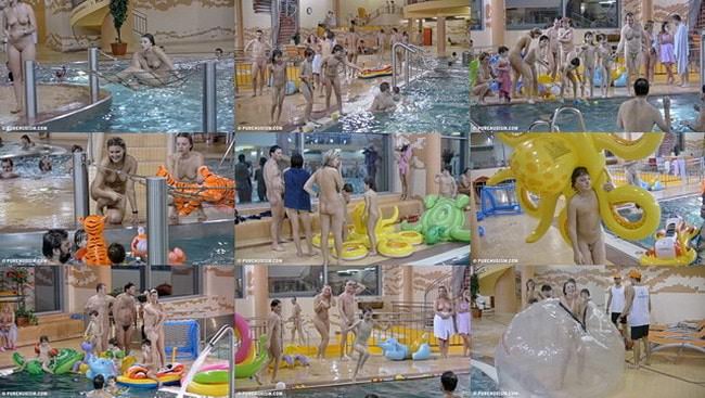 Nudism in the pool video Nudism in the pool video